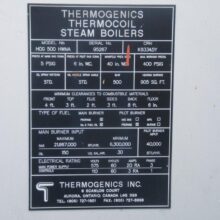 THERMOGENICS HOG 500 THERMOCOIL HOT WATER BOILERS
