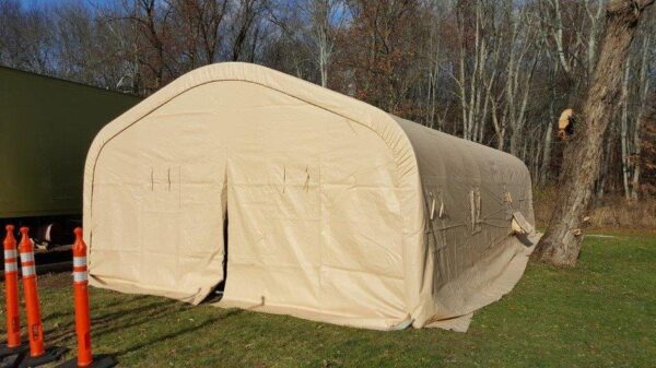 20' X 40' TEMPORARY HOUSING MILITARY TENTS WITH POWER CONNECTIONS