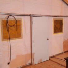 20' X 40' TEMPORARY HOUSING MILITARY TENTS WITH POWER CONNECTIONS