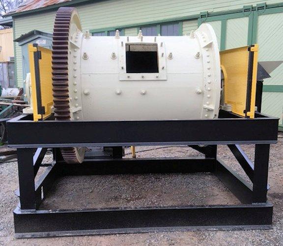 4' X 5' COLORADO IRON WORKS STEEL LINED BALL MILL, 25 HP