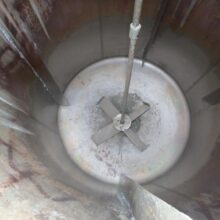 64" DIA. X 6' STAINLESS STEEL MIXING TANK