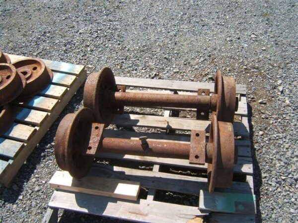 26" AXLES WITH 12" WHEELS FOR MINE CARS