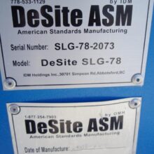 84" X 54" DESITE ASM SLG-78 INCLINED SCALPING SCREEN
