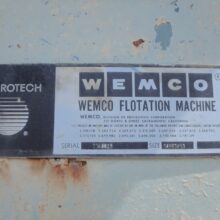 Bank of 3 Wemco #84 Flotation Cells