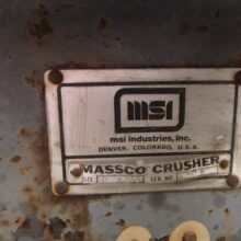 10" Massco Gyrocone Crushers