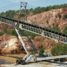 48" X 160' PORTABLE INCLINED CONVEYOR SYSTEM