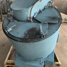 Eirich Stainless Steel Mixer, model R08W, 75 liter capacity, 120 KG batch size, & hydraulically operated discharge. Equip yourself with the gold standard.
