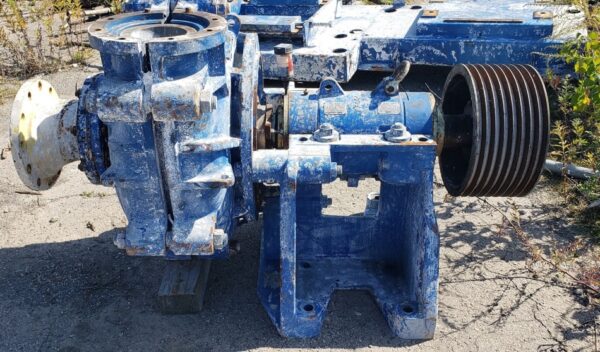 Warman 8 x 6 AH slurry pump, 2 pumps available, manufactured 2008, rated 3500 GPM @ 200' TDH, 250 HP motors. Equip yourself with the gold standard.