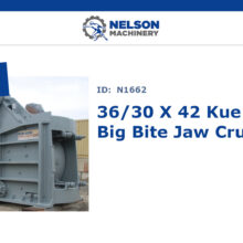 Video of 36/30X42 Kue Ken 120S Big Bite Jaw Crusher