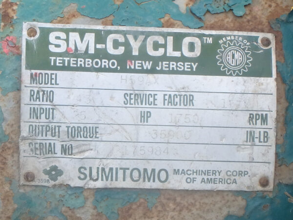 SM-Cyclo H59AX Inline Gearbox