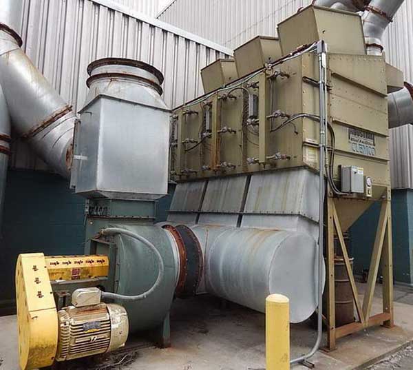 18000 CFM Clemco Dust Collector, reverse pulse type