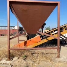 24" x 40' Inclined Conveyor with feed hopper