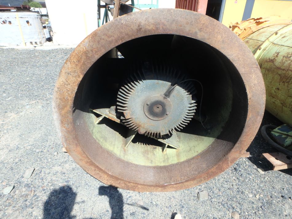 36" Dia 100 HP Hartzell Mine Vent Fans Nelson Machinery & Equipment Ltd.