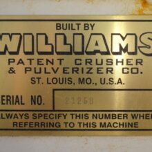 85" Williams Fluid Bed Roller Mill