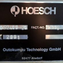 Hoesch Larox DS2400-20 Automatic Filter Press