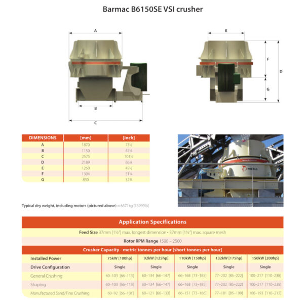 Barmac B6150SE VSI