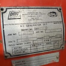 250 KW Cummins DMT Generator