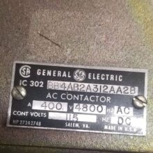GE IC302 Limit Amp Contactor