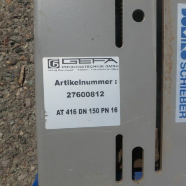 6" Gefa AT416 Knife Gate Valve Nelson Machinery & Equipment Ltd.