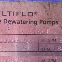 7 Stage Weir Multiflo Dewatering Pump