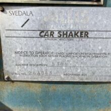 5 TON SVEDALA RAIL CAR SHAKER
