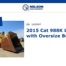 Video of 2015 Cat 988K Loader with Oversize Bucket