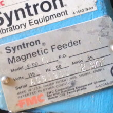 2.5" x 12" Syntron Magnetic Pan Feeder