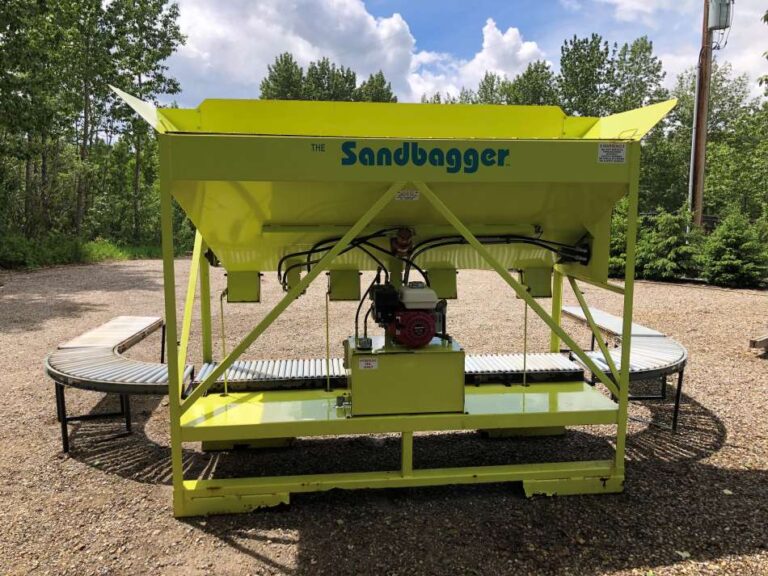 SANDBAGGER 4 BAG SYSTEM WITH CONVEYOR - Nelson Machinery & Equipment Ltd.