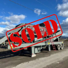 5' X 16' ELJAY PORTABLE SCREEN PLANT WITH SCREW CLASSIFER