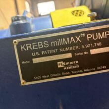 10" x 8" Krebs millMAX MM250 Pump