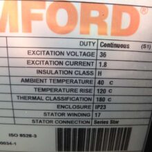 175 KW Stamford Generator