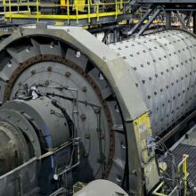 11' 6" DIA X 22' METSO BALL MILL, 1100 KW (1475 HP)  