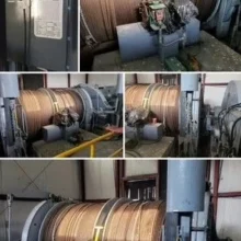 6' Dia X 48" Norberg Double Drum Mine Shaft Hoist