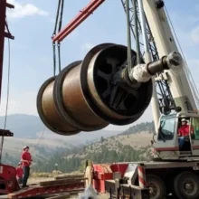 6' Dia X 48" Norberg Double Drum Mine Shaft Hoist