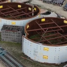 UNUSED FLSMIDTH 36’ x 24' (11m x 7.3m) Dual Pinion SAG Mill with 2 ABB 9,000 kW (12,069 HP) VFD Motors for Total Power of 18,000 kW (24,138 HP)