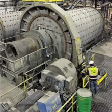 Metso 11'6"dia x 22'l Ball Mill, 1100 KW (1475HP)