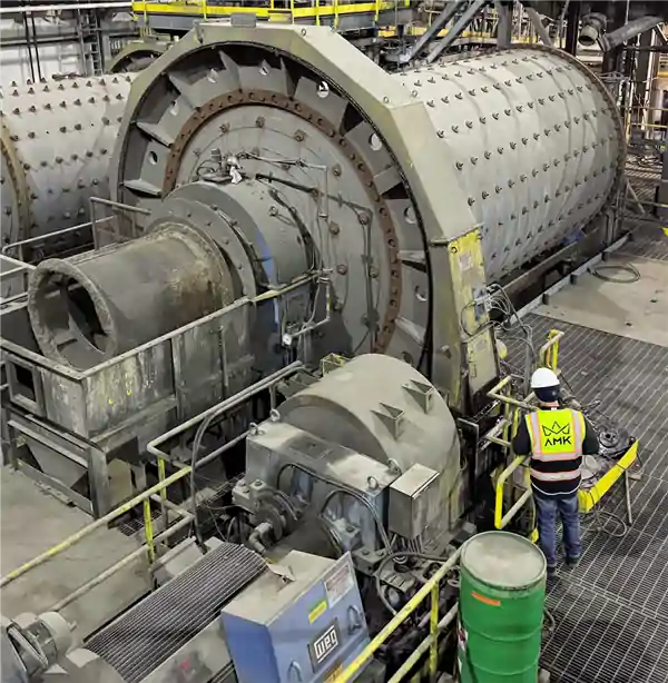 Metso 11'6"dia x 22'l Ball Mill, 1100 KW (1475HP)