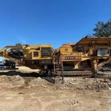 2008 EXTEC C-12+ Crawler Mounted Jaw Crushing Plant.