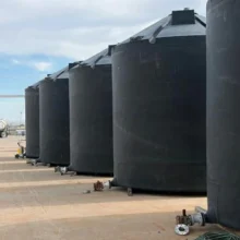 L03150 (2)- 13650 GALLON POLYETHYLENE VERTICAL LIQUID STORAGE TANKS