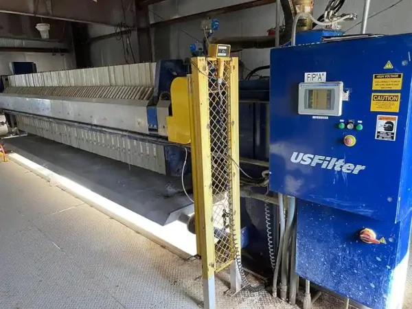 US Filter Press 100cu ft. Recessed Plate J-Press