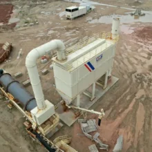 GENCOR STATIONARY ROTARY DRYER AND DUST COLLECTION SYSTEM